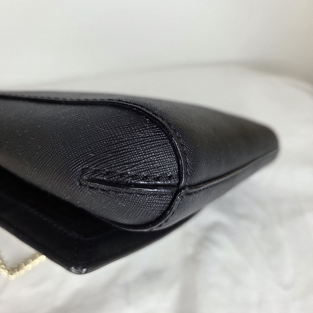 Kate Spade New York Black Shoulder Bag with Gold Chain – - Picture 6 of 15